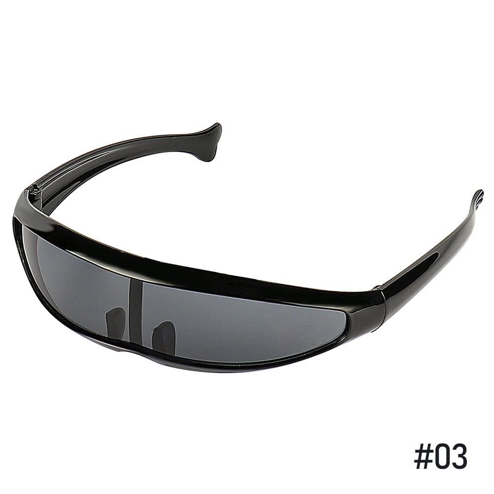 HITTIME Futuristic Narrow Visor Sunglasses