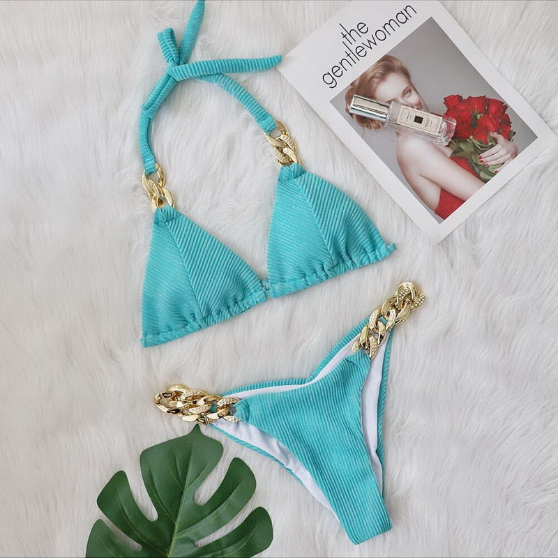 PARA PRAIA Sexy Glint Brazilian Bikini