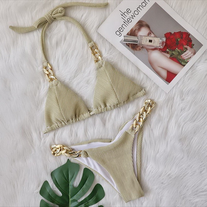 PARA PRAIA Sexy Glint Brazilian Bikini