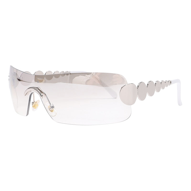GUVIVI New Ins Rimless One Piece Sunglasses