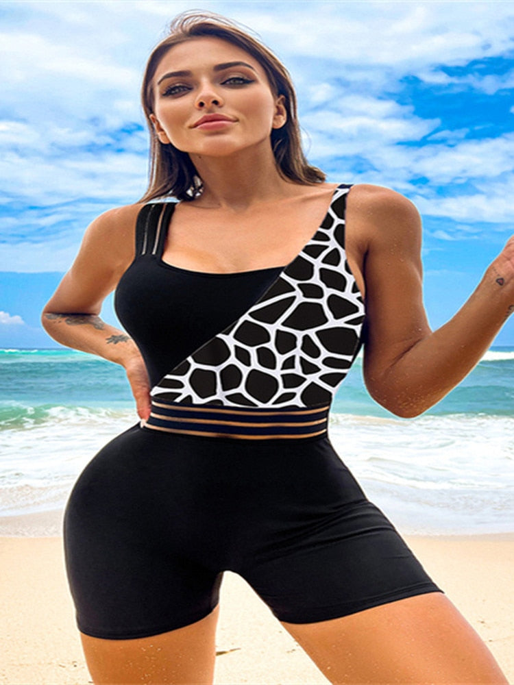 Summer Sexy One Piece Shoulder Cut Out Bikini
