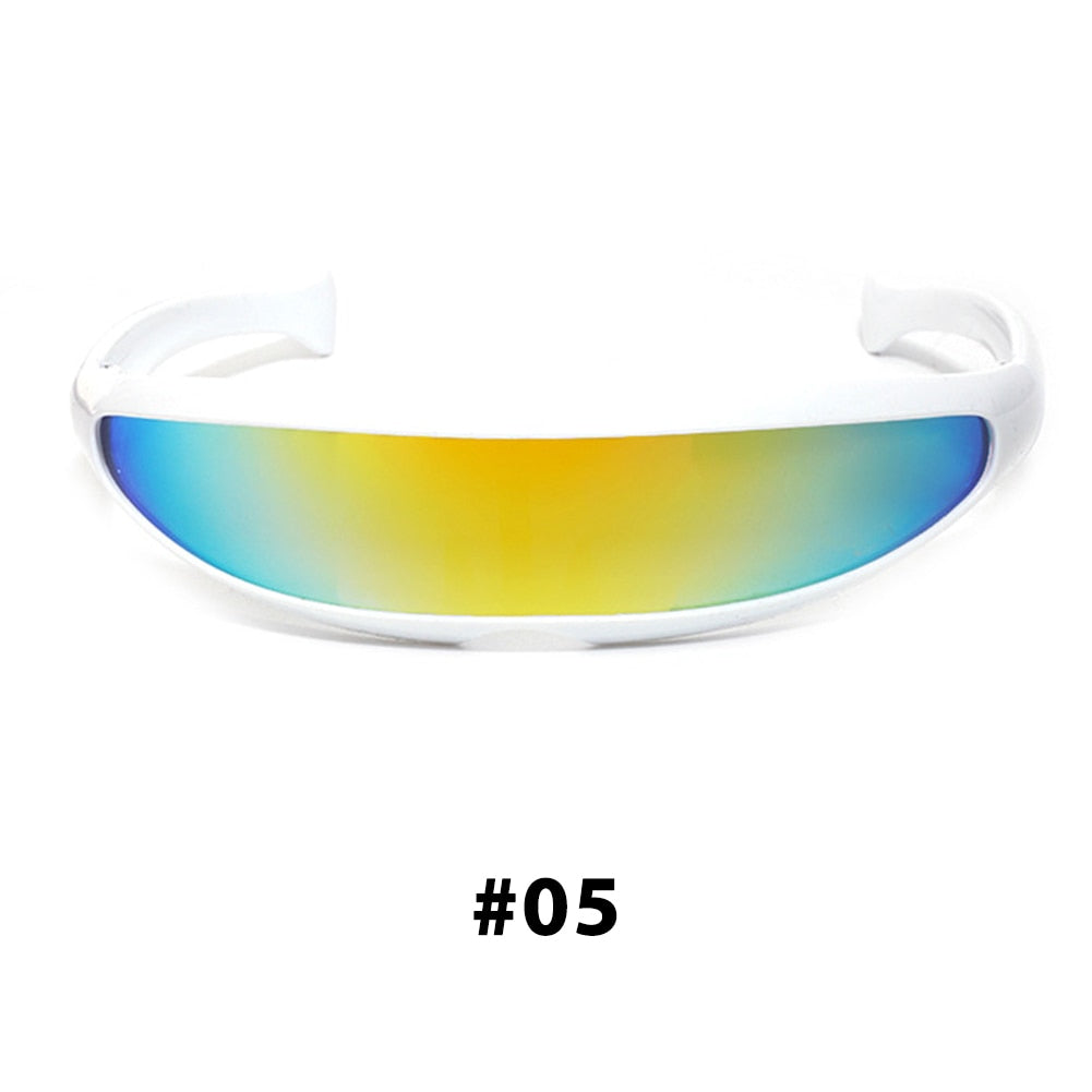 HITTIME Futuristic Narrow Visor Sunglasses