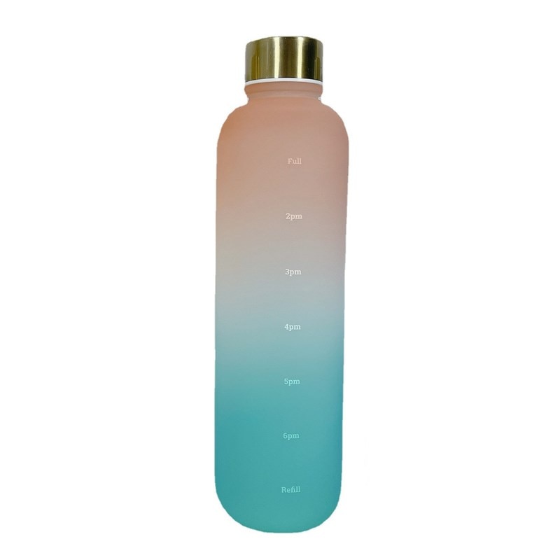 CAPESADE 1L Water Bottle with Time Marker