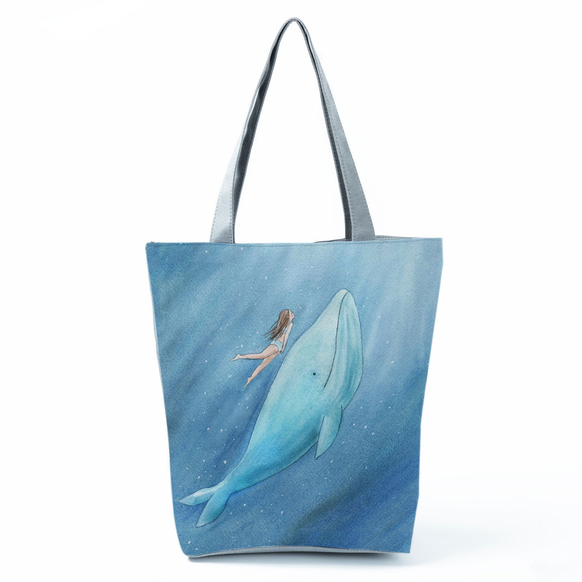 Ocean Shell Print Tote Bag