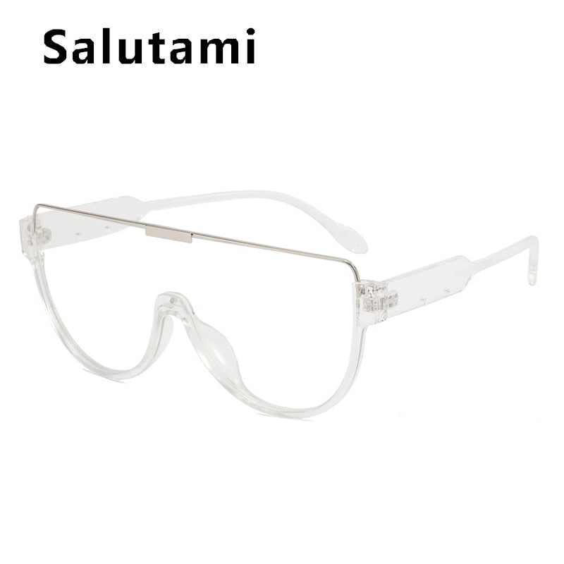SALUTAMI Vintage Half Frame One Piece Sunglasses