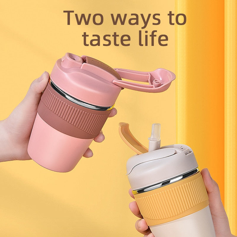 480m Thermal Mug with Straw