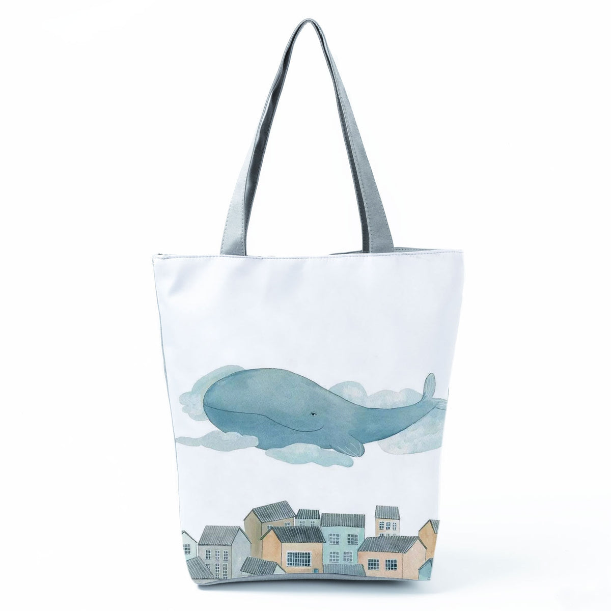 Ocean Shell Print Tote Bag