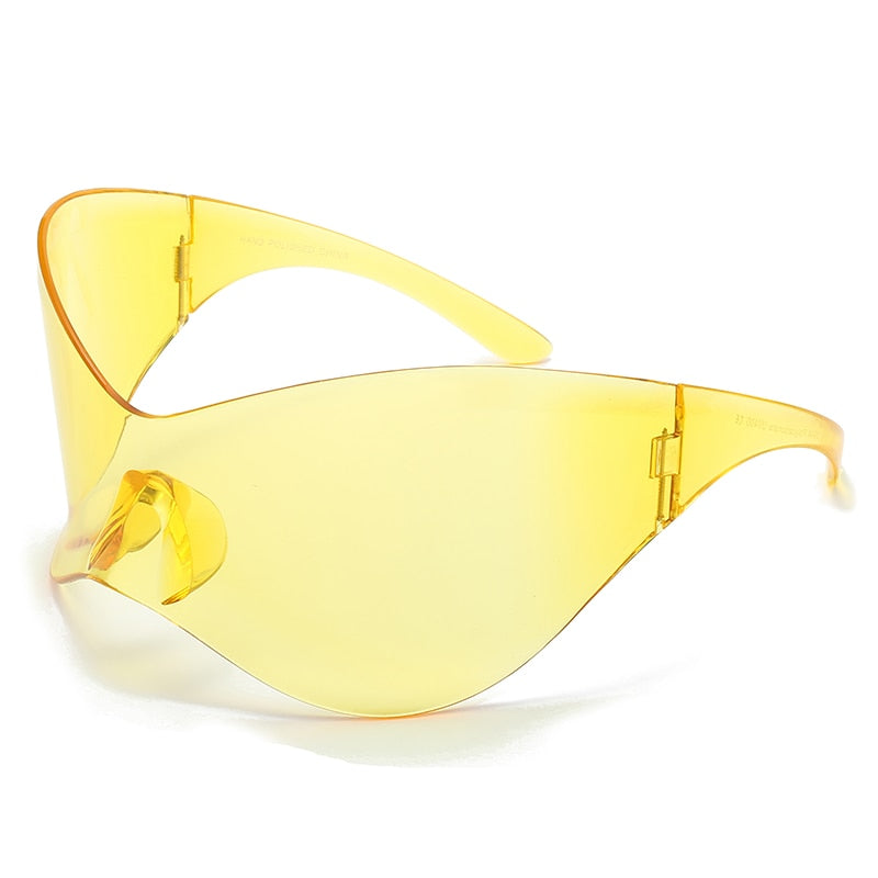 HELLOOEYES Oversized Punk Goggle Sunglasses