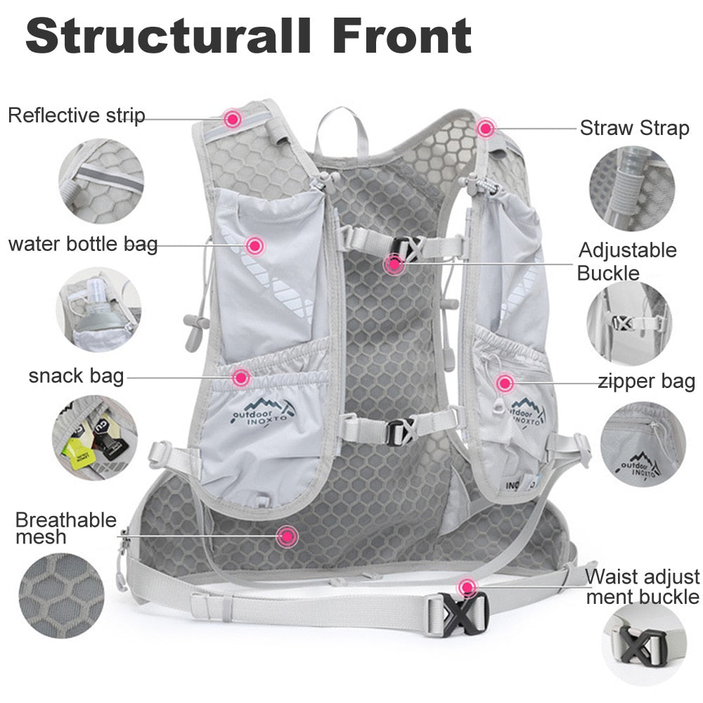 NEWBOLER Running Backpack With 2L/2.8L Water Bag