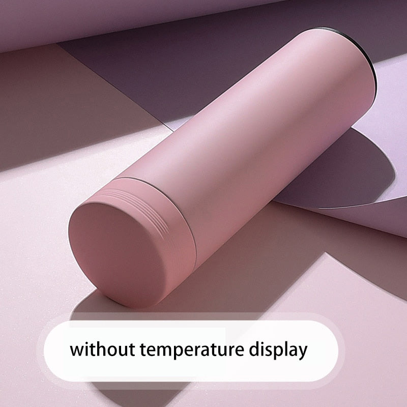500ml Smart Water Bottle Stainless Steel Thermos Temperature Display