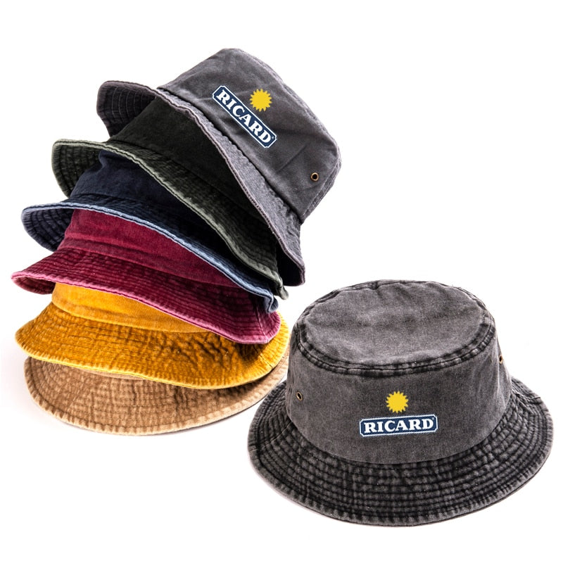 Bob Wash Cotton Denim RICARD Bucket Hat