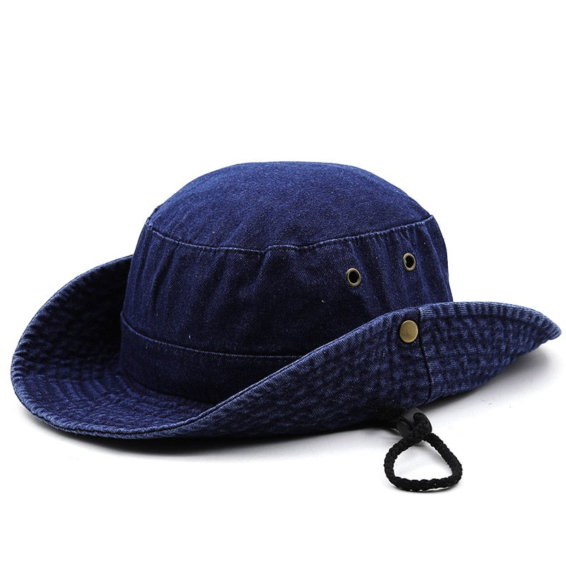 Blue Denim Beach Sun Hat