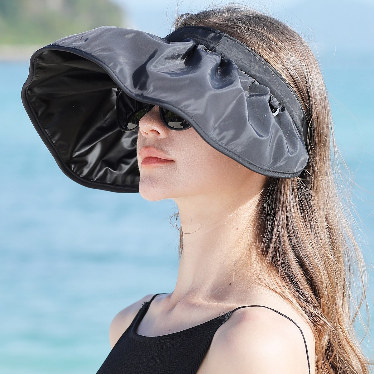 New Summer Sunscreen Empty Top Hat