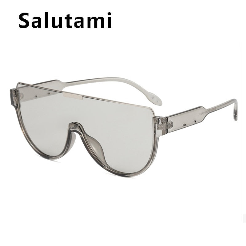 SALUTAMI Vintage Half Frame One Piece Sunglasses