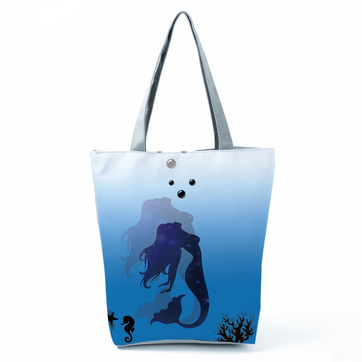 Ocean Shell Print Tote Bag