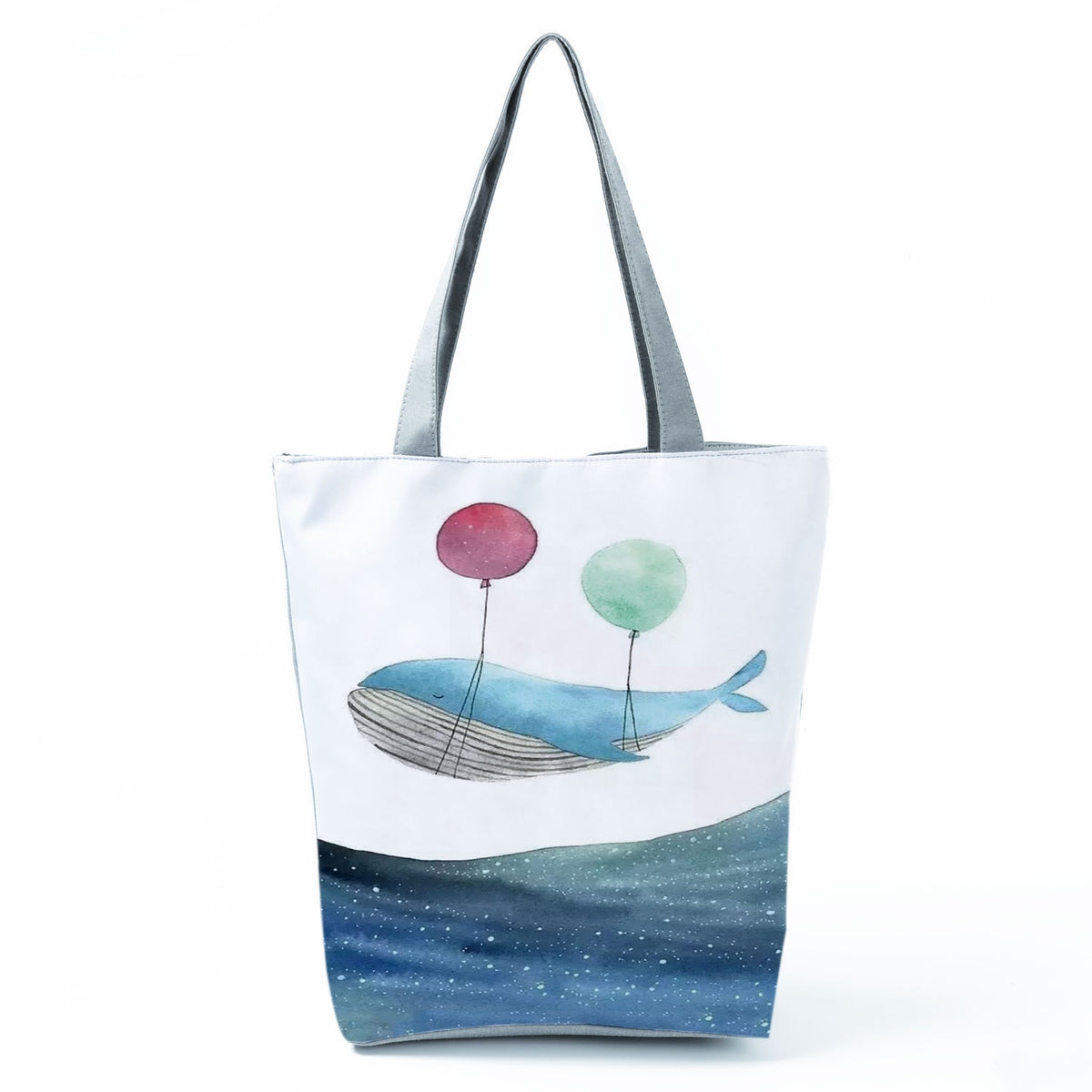 Ocean Shell Print Tote Bag
