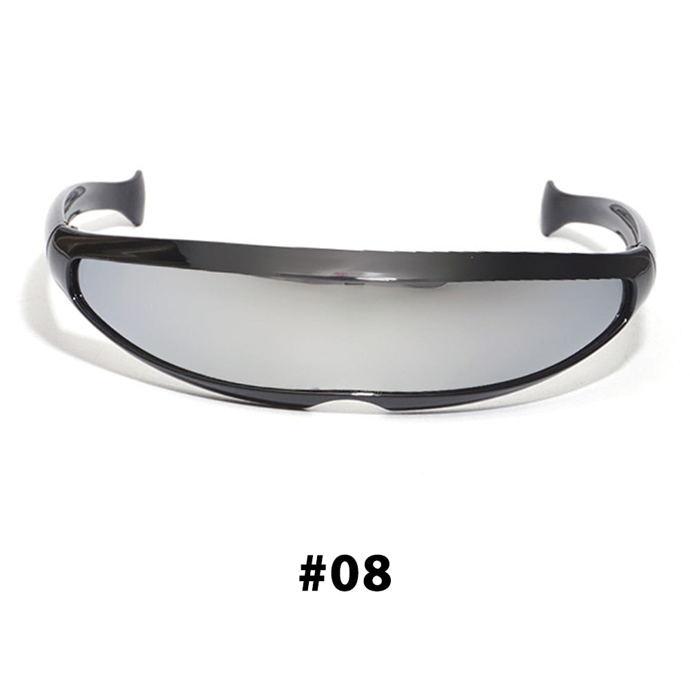 HITTIME Futuristic Narrow Visor Sunglasses