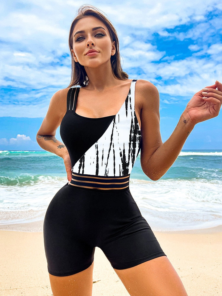 Summer Sexy One Piece Shoulder Cut Out Bikini
