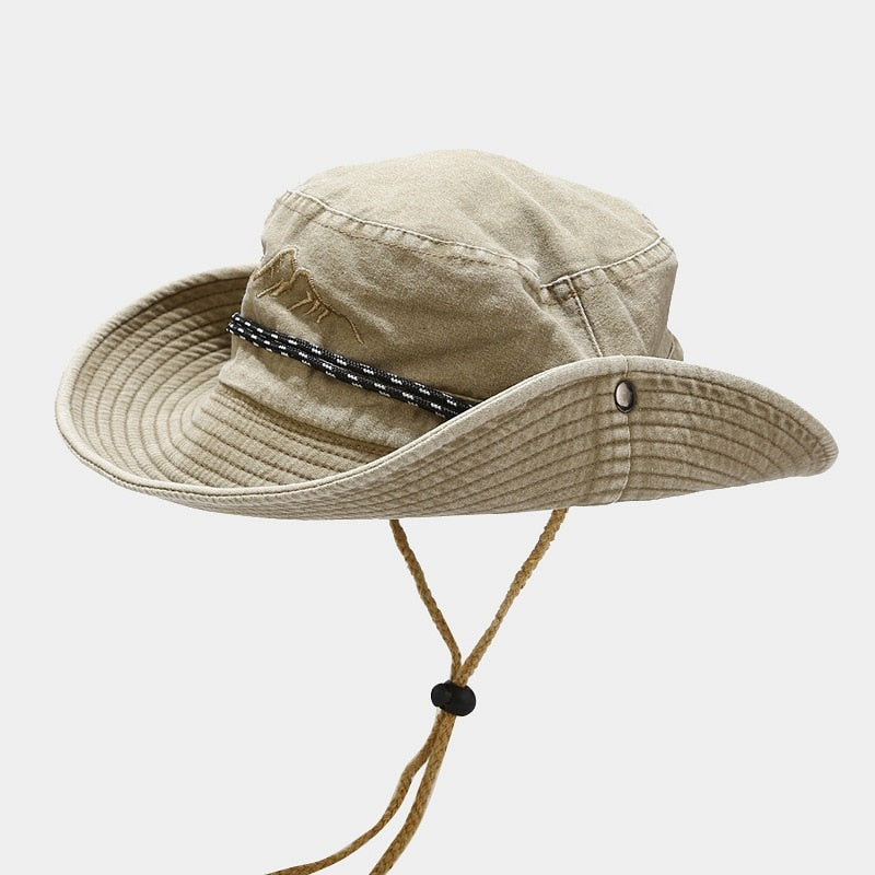 Summer Retro Mountaineering Bucket Hat