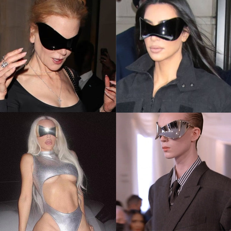 HELLOOEYES Oversized Punk Goggle Sunglasses