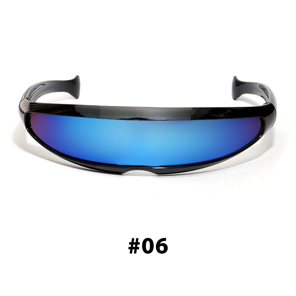 HITTIME Futuristic Narrow Visor Sunglasses