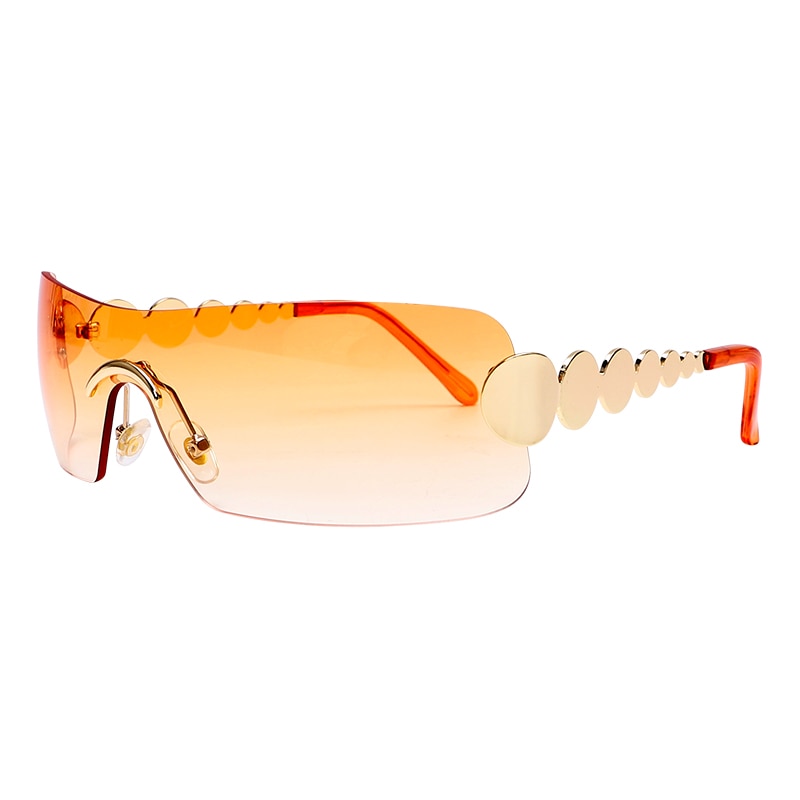 GUVIVI New Ins Rimless One Piece Sunglasses
