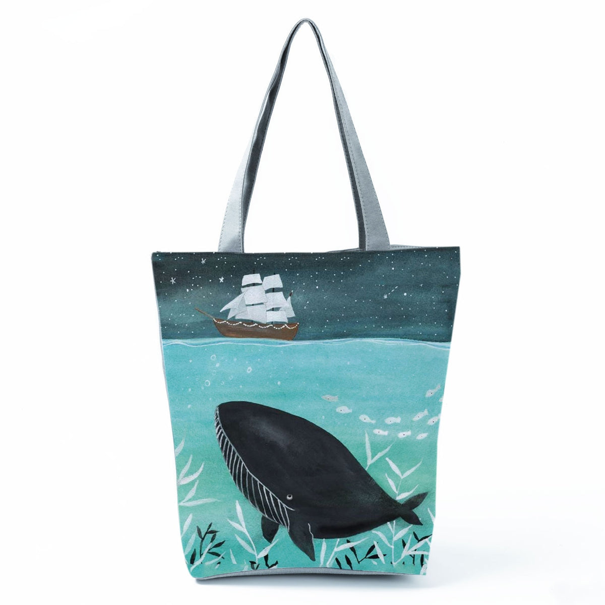 Ocean Shell Print Tote Bag