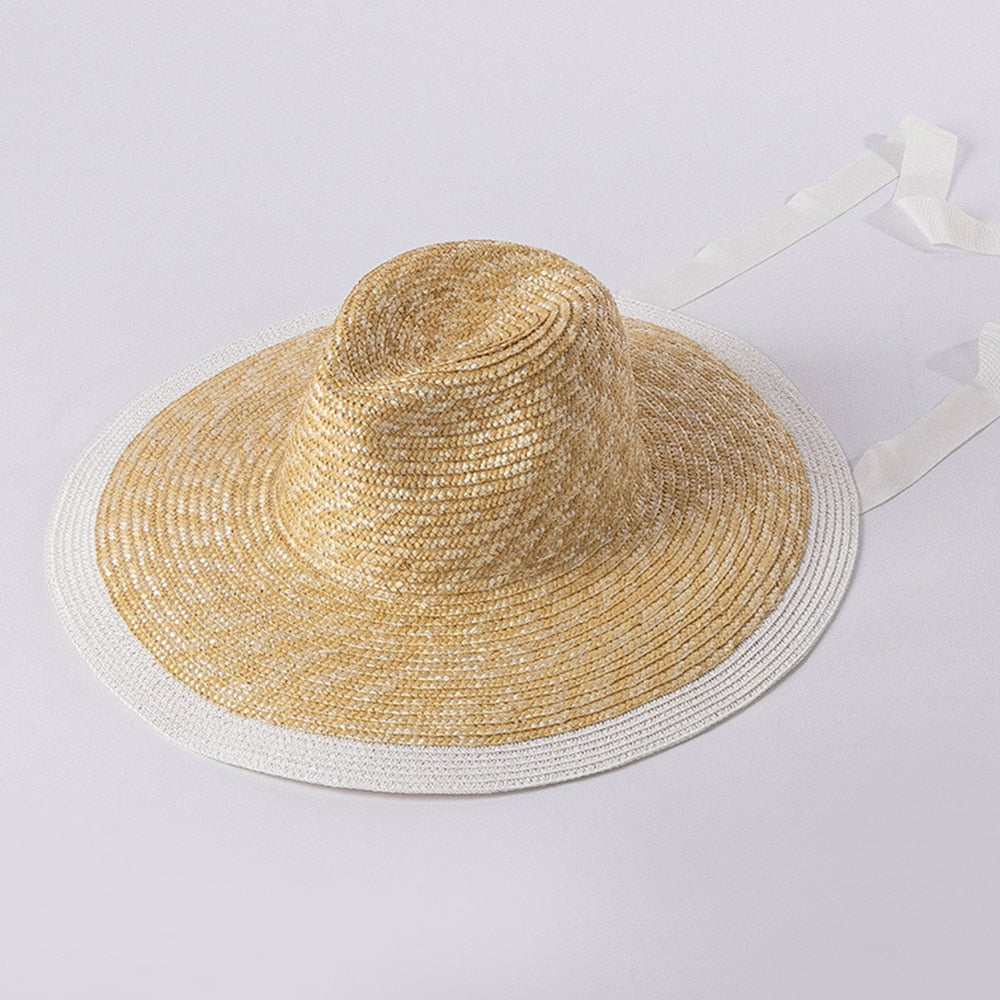 LATWELNG Belt Strap Straw Sun Hat