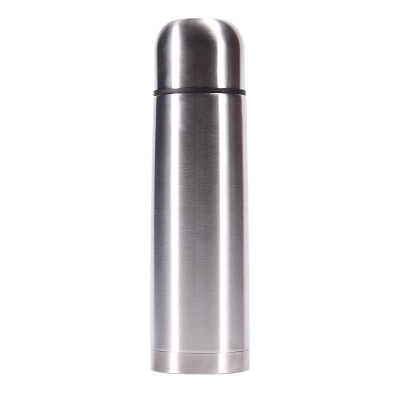 Double-Layer Stainless Steel Bullet Shape Thermos Water Bottle