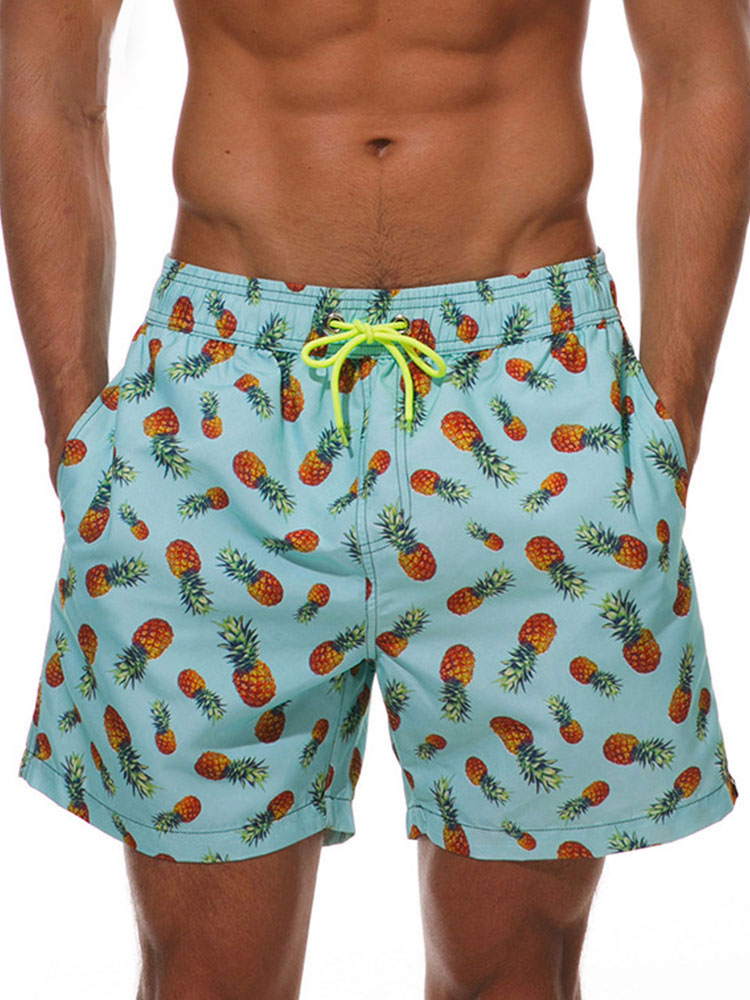 Summer Print Men Swim Trunks