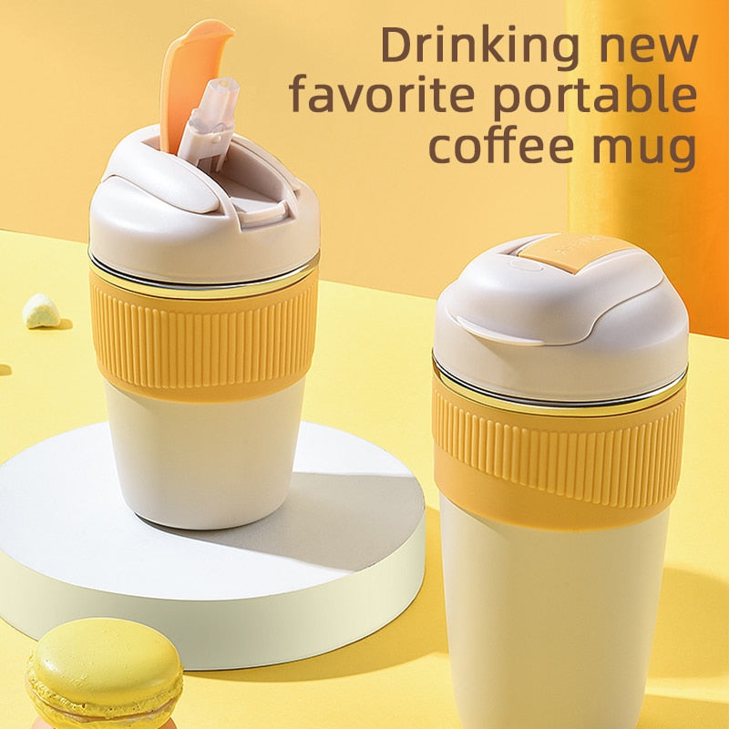480m Thermal Mug with Straw