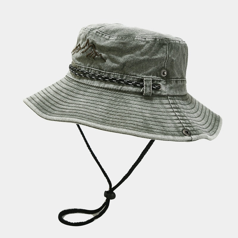 Summer Retro Mountaineering Bucket Hat