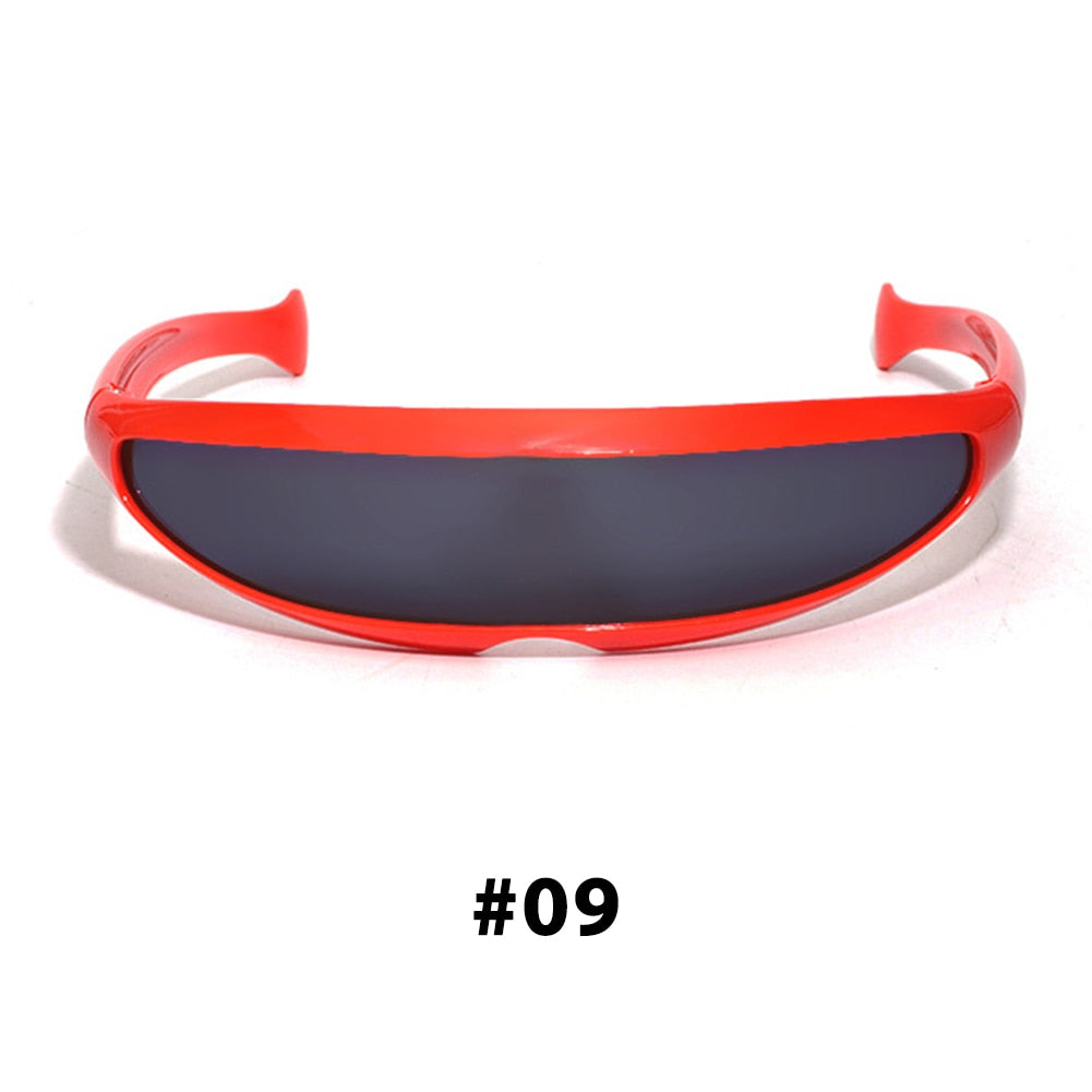 HITTIME Futuristic Narrow Visor Sunglasses
