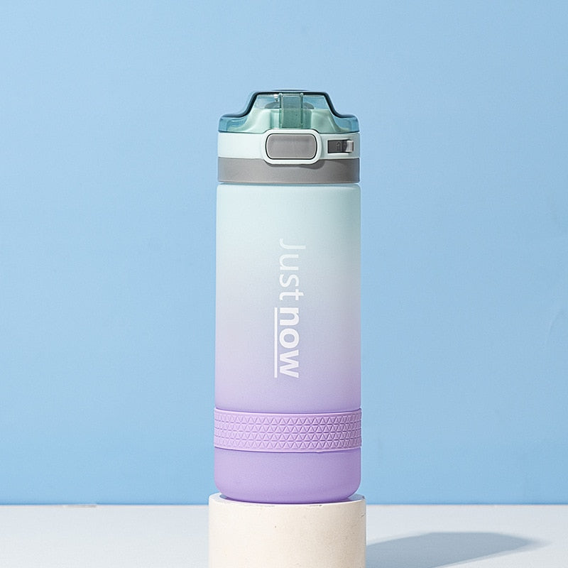 500ml/600ml JUST NOW Water Bottles With Straw
