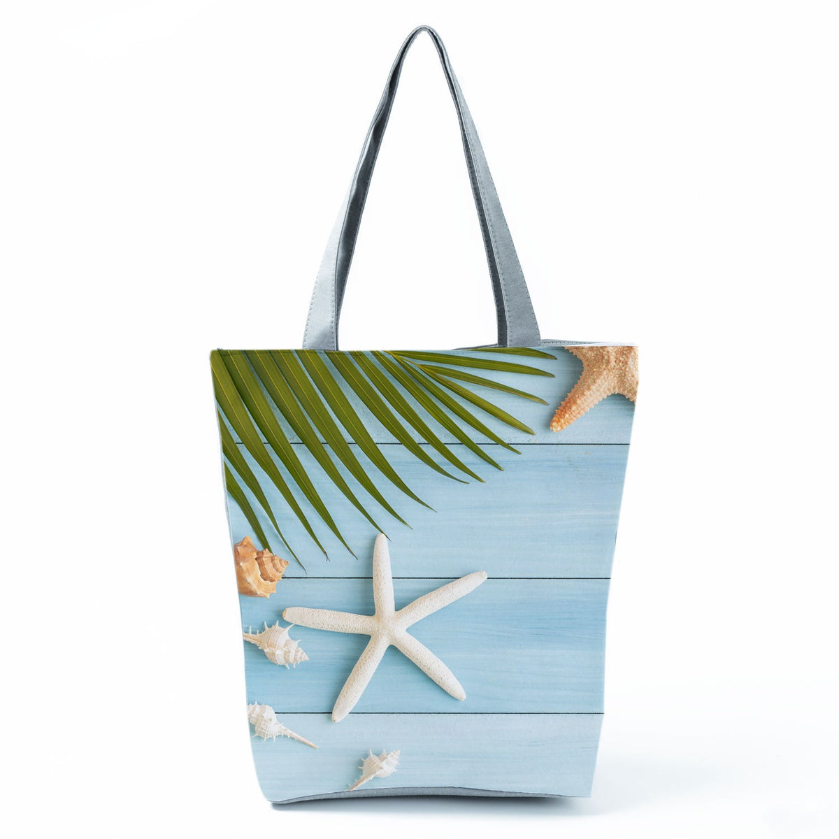 Ocean Shell Print Tote Bag