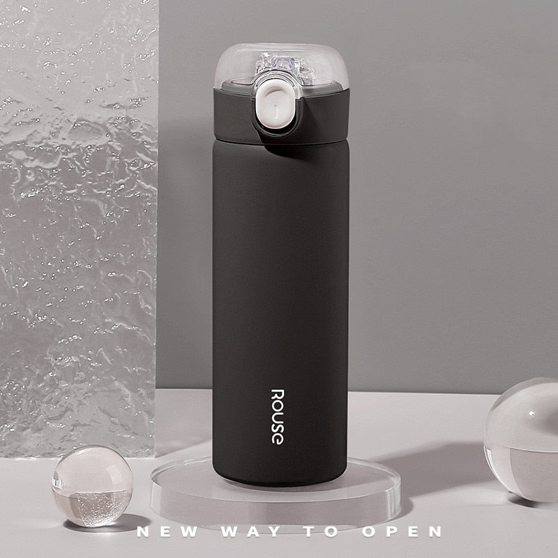 380ml CREAWIND Stainless Steel Water Bottler With Straw