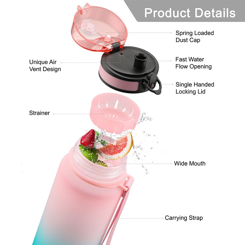 UZSPACE 350ml Sport Water Bottle