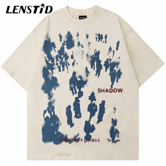 LENSTID Shadow Print Mens T Shirt