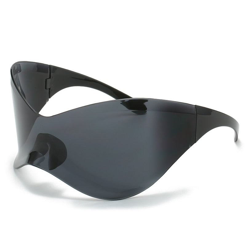 HELLOOEYES Oversized Punk Goggle Sunglasses