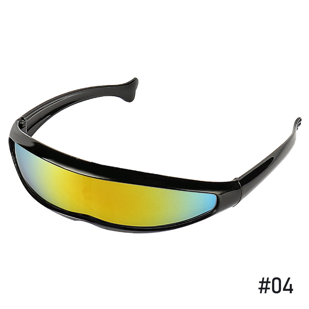HITTIME Futuristic Narrow Visor Sunglasses