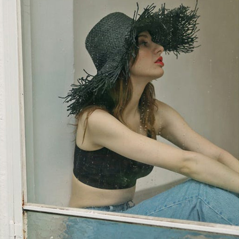 DEXING Wide Brim Straw Hats