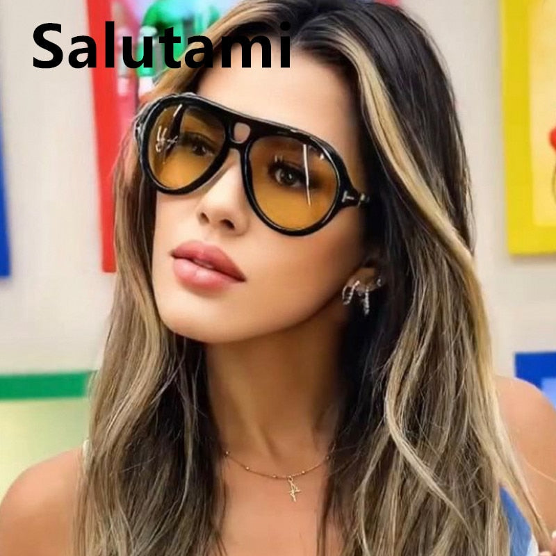 SALUTUMI Luxury Brand Punk Sunglasses