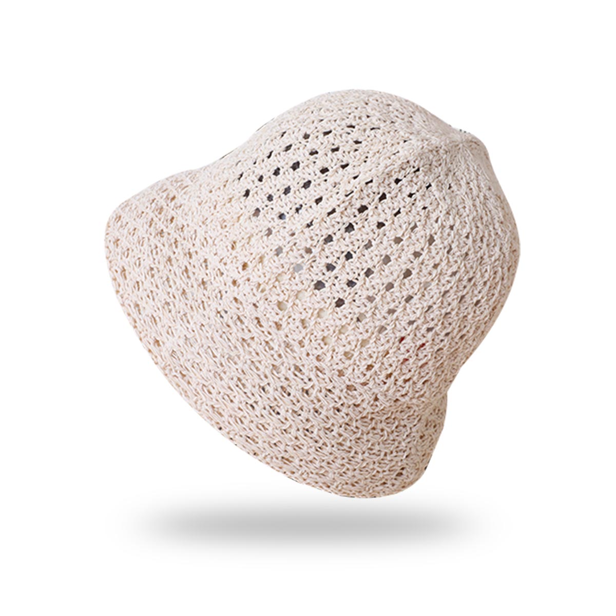 Handmade Ladies Crochet Raffia Straw Bucket Hat