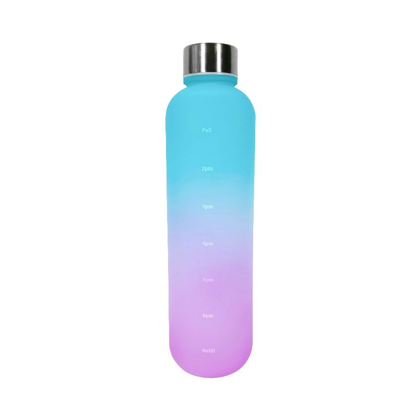 CAPESADE 1L Water Bottle with Time Marker