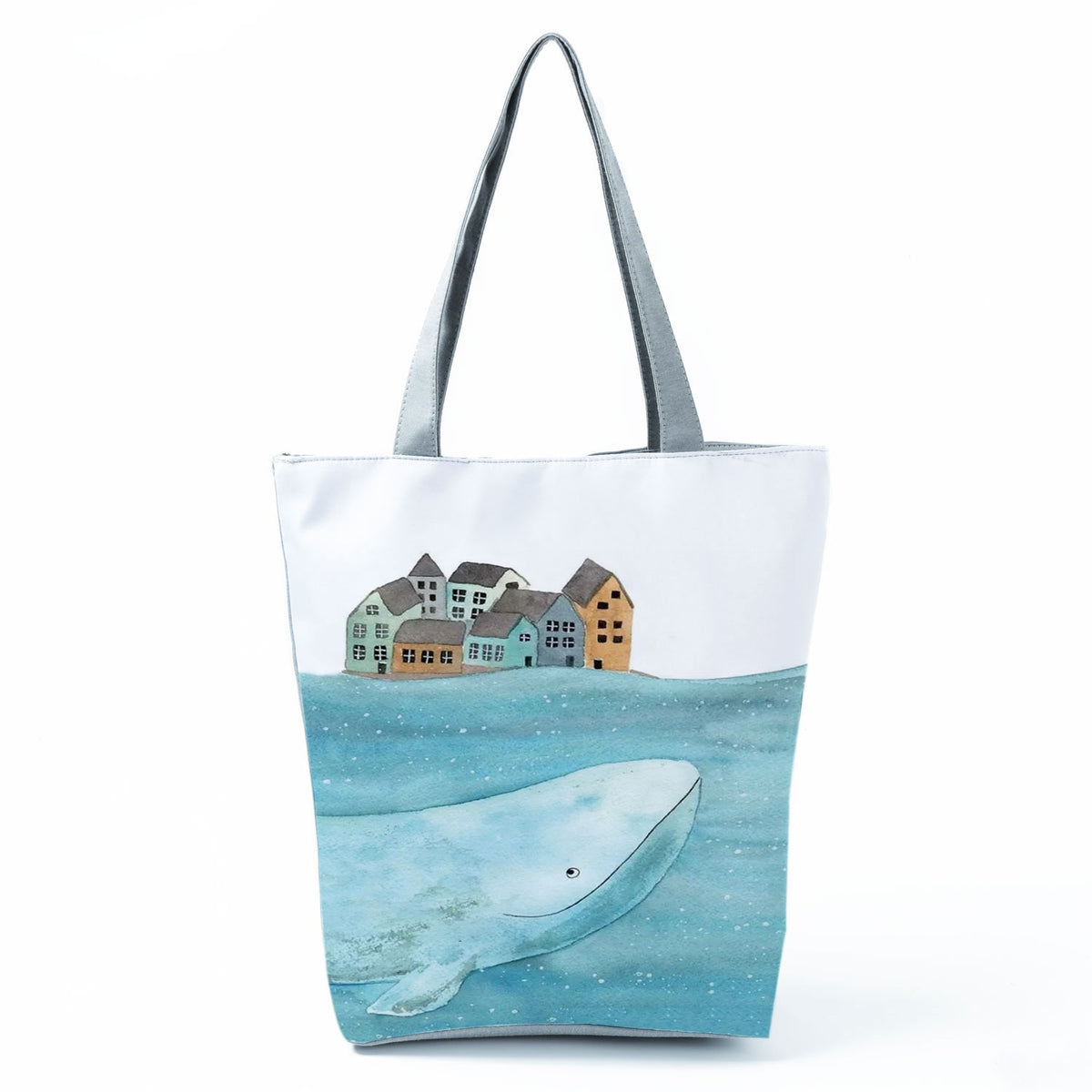 Ocean Shell Print Tote Bag