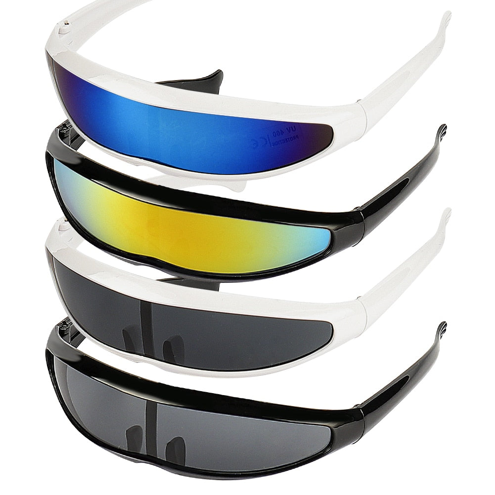 HITTIME Futuristic Narrow Visor Sunglasses