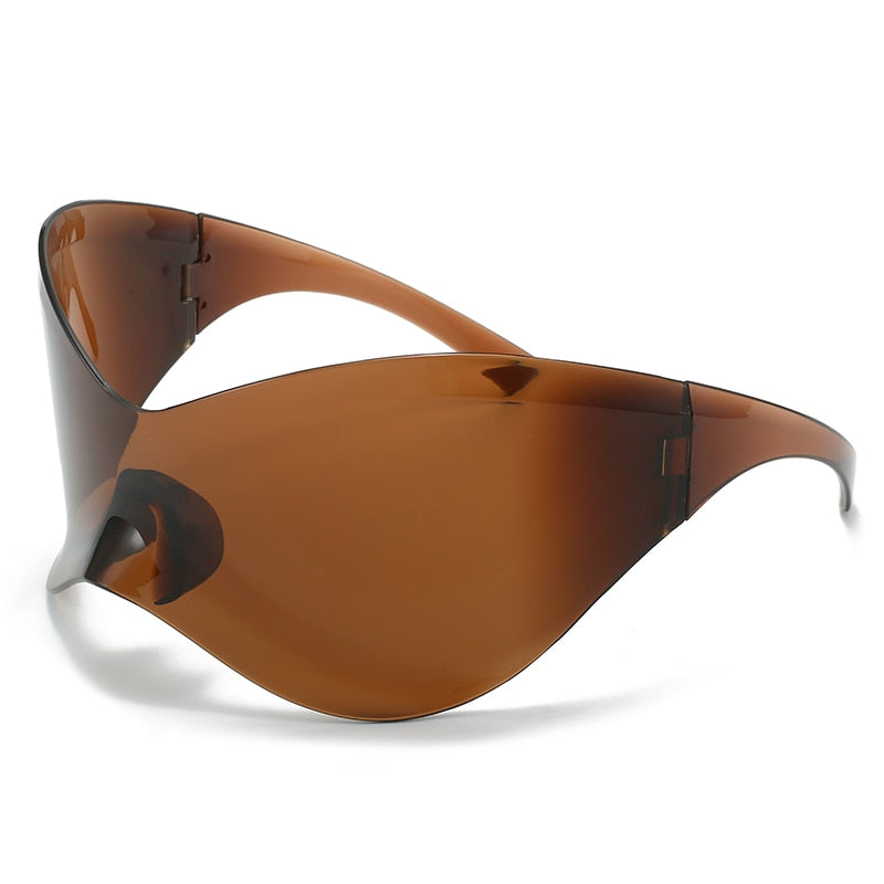 HELLOOEYES Oversized Punk Goggle Sunglasses