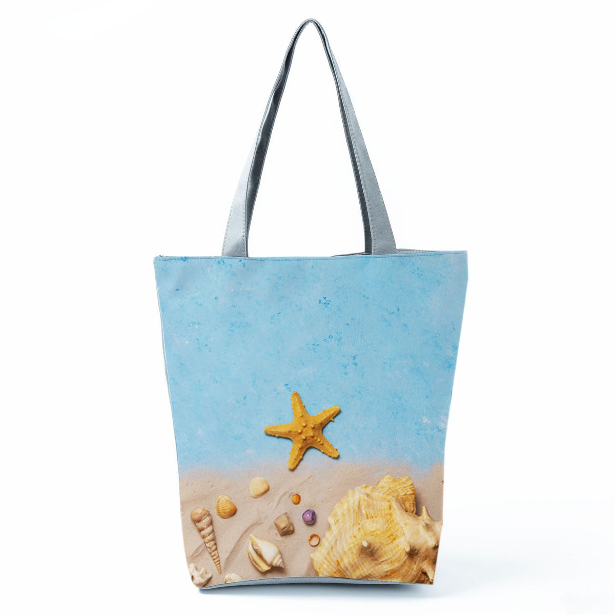 Ocean Shell Print Tote Bag