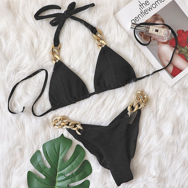 PARA PRAIA Sexy Glint Brazilian Bikini