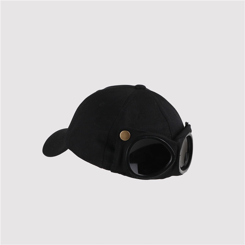 Aviator Summer Baseball Cap With Sunglasses